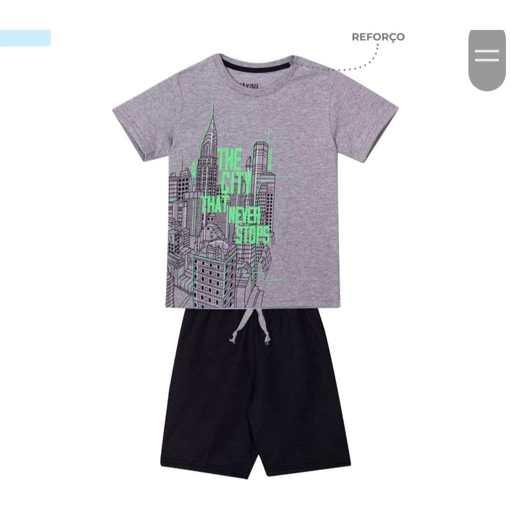 KIT com 5 conjuntos - total 5 Conjuntos Infantil Menino Tamanho 1 ao 16