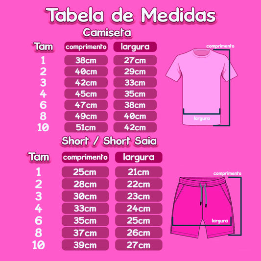 Kit com 5 conjuntos Peças Roupa Infantil Menina Verão ou Kit 6 Peças Conjunto Sortido Estampado Camiseta + Shorts