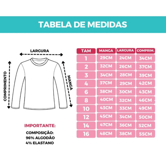 Kit 5 conjuntos Peças Conjunto Infantil Menina 5 Calça Legging 5 Blusinha Manga Longa Meia Estação 1 ao 16