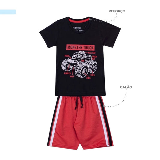 KIT com 5 conjuntos - total 5 Conjuntos Infantil Menino Tamanho 1 ao 16